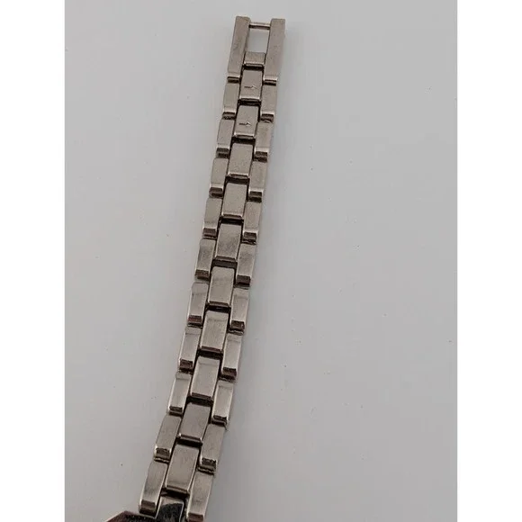 Anne Klein Silver Watch Women Crystal Accent MOP Silver 6.5" Band- New Battery - Picture 6 of 8